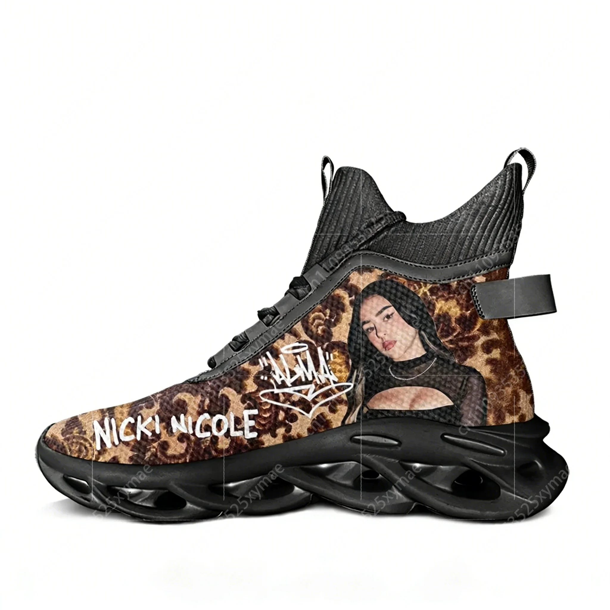 Women'S Shoes Hike - นิคกี้ นิโคล รองเท้าผ้าใบหุ้มข้อสไตล์ฮิปฮอปสำหรับผู้ชายและผู้หญิง รองเท้าผ้าใบสำหรับเดินป่า ท่องเที่ยว ปีนเขา