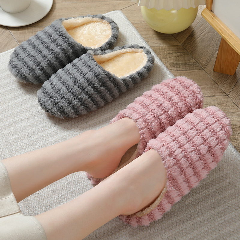 Women'S Shoes Non Slip - รองเท้าแตะสำหรับคู่รักสไตล์ญี่ปุ่นที่ทันสมัย เหมาะสำหรับฤดูใบไม้ผลิ ฤดูใบไม้ร่วง และฤดูหนาว พื้นนุ่มเงียบ ไม่ลื่นและไม่ส่งเสียงดัง