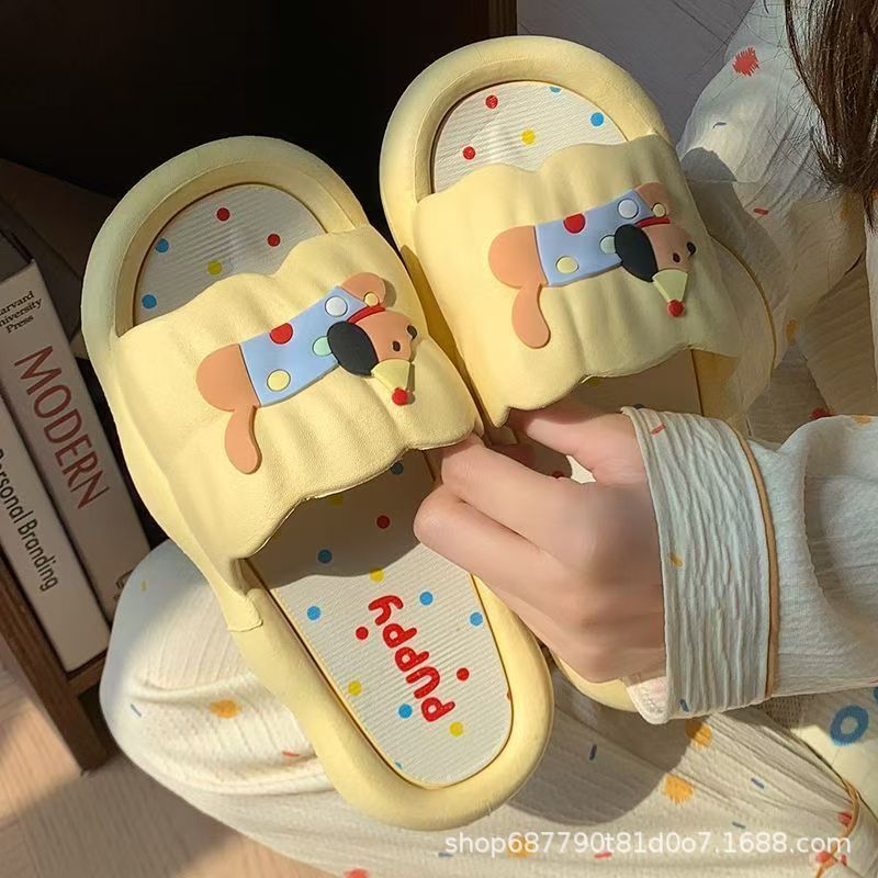 Women'S Shoes Hush Puppies - รองเท้าแตะรูปฮอทดอกการ์ตูนสำหรับผู้หญิง นุ่มสบาย กันลื่น ใส่ได้ทั้งในบ้านและนอกบ้าน รองเท้าแตะฤดูร้อนน่ารัก รองเท้าคู่รักสำหรับใส่ในบ้าน