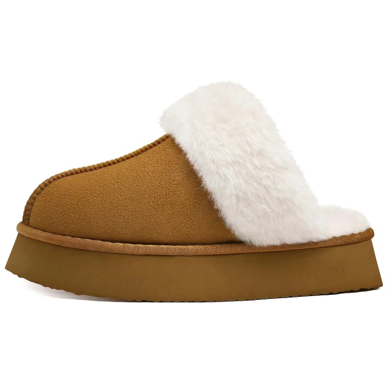 Women Shoes Brand - รองเท้าแตะผู้หญิงสำหรับฤดูหนาว Comwarm Platform รองเท้าแตะแฟชั่นสำหรับใส่ในบ้าน แบรนด์ Blurred
