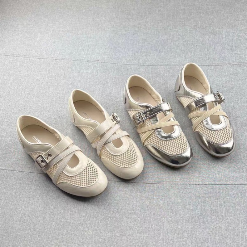 Women Shoes Casual - รองเท้าผ้าใบแบบสานรุ่นใหม่ 2026 สำหรับฤดูใบไม้ผลิและฤดูร้อน พร้อมหัวเข็มขัด กันลื่น สวมใส่สบาย