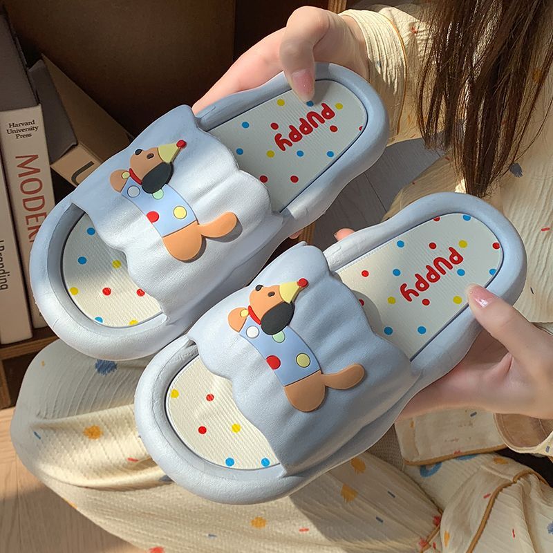 Women'S Shoes Hush Puppies - รองเท้าแตะสุนัขร้อนการ์ตูนสําหรับผู้หญิง - รองเท้าแตะฤดูร้อนในร่ม/กลางแจ้งแบบนุ่มป้องกันการลื่น รองเท้าบ้านคู่รักน่ารัก