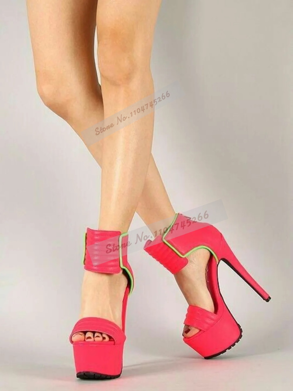 Rose Red Matte หนังลายรองเท้าส - Wide Fit Heels บทวิจารณ์และราคา