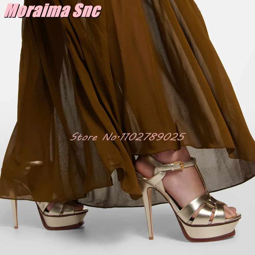 แพลตฟอร์ม Waeve T-strap Square - Wide Fit Heels บทวิจารณ์และราคา