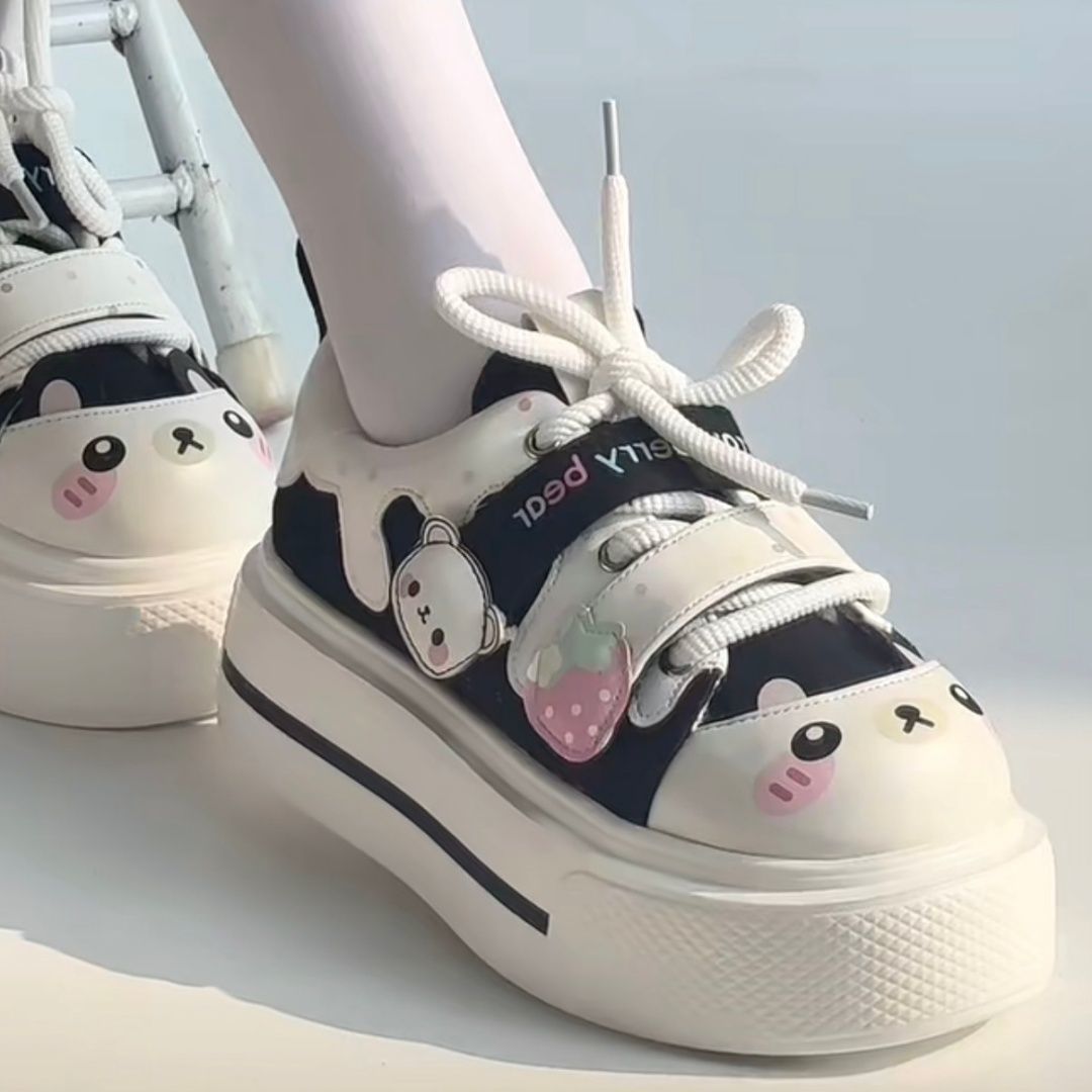 รองเท้าผ้าใบลายสตรอว์เบอร์รี่ห - Women'S Shoes Com บทวิจารณ์และราคา