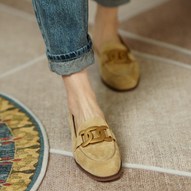 หนังนิ่มหนังผู้หญิง Loafers ฤด - Women'S Shoes Non Slip บทวิจารณ์และราคา