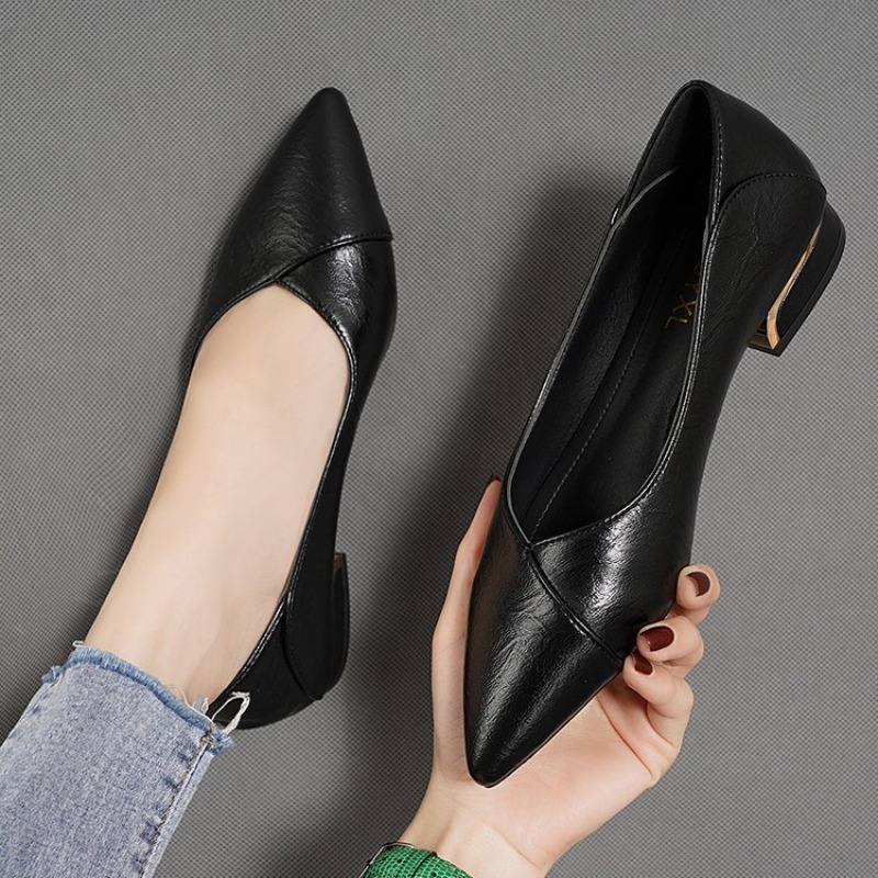 รองเท้าหนังผู้หญิงทรงหัวแหลม ส - Women Shoes Casual บทวิจารณ์และราคา