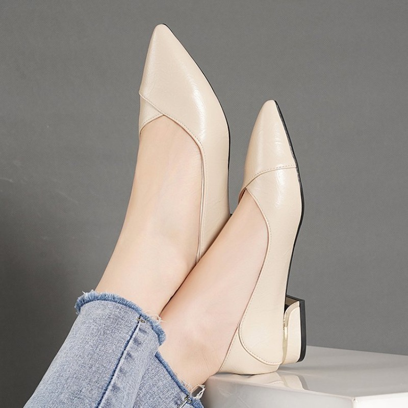 รองเท้าหนังผู้หญิงทรงหัวแหลม ส - Women Shoes Casual บทวิจารณ์และราคา