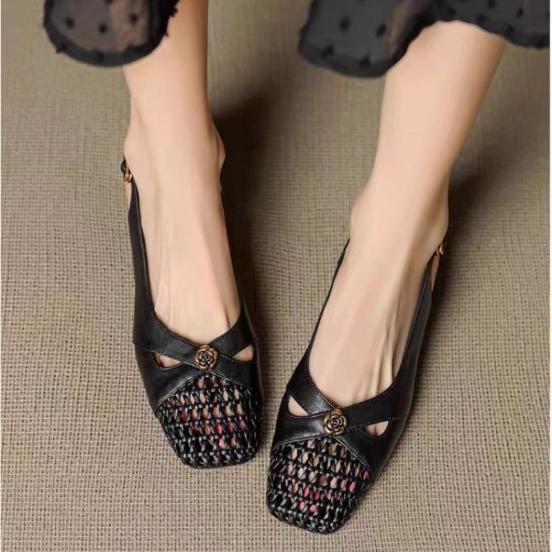 รองเท้าส้นเตารีดแบบปิดหัวสไตล์ - Women'S Shoes Non Slip บทวิจารณ์และราคา