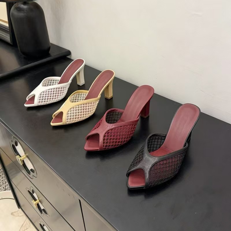 รองเท้าแตะส้นสูงแบบสวมสำหรับผู - Peep Toe Heels บทวิจารณ์และราคา