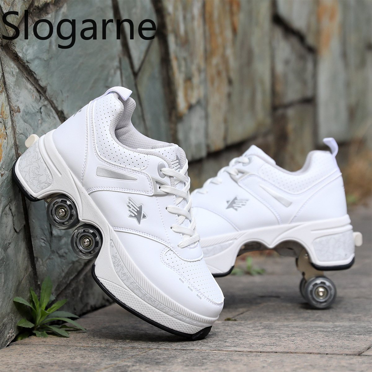 รองเท้าสเก็ตแบบมีล้อ 4 ล้อ สำห - Women Shoes Casual บทวิจารณ์และราคา