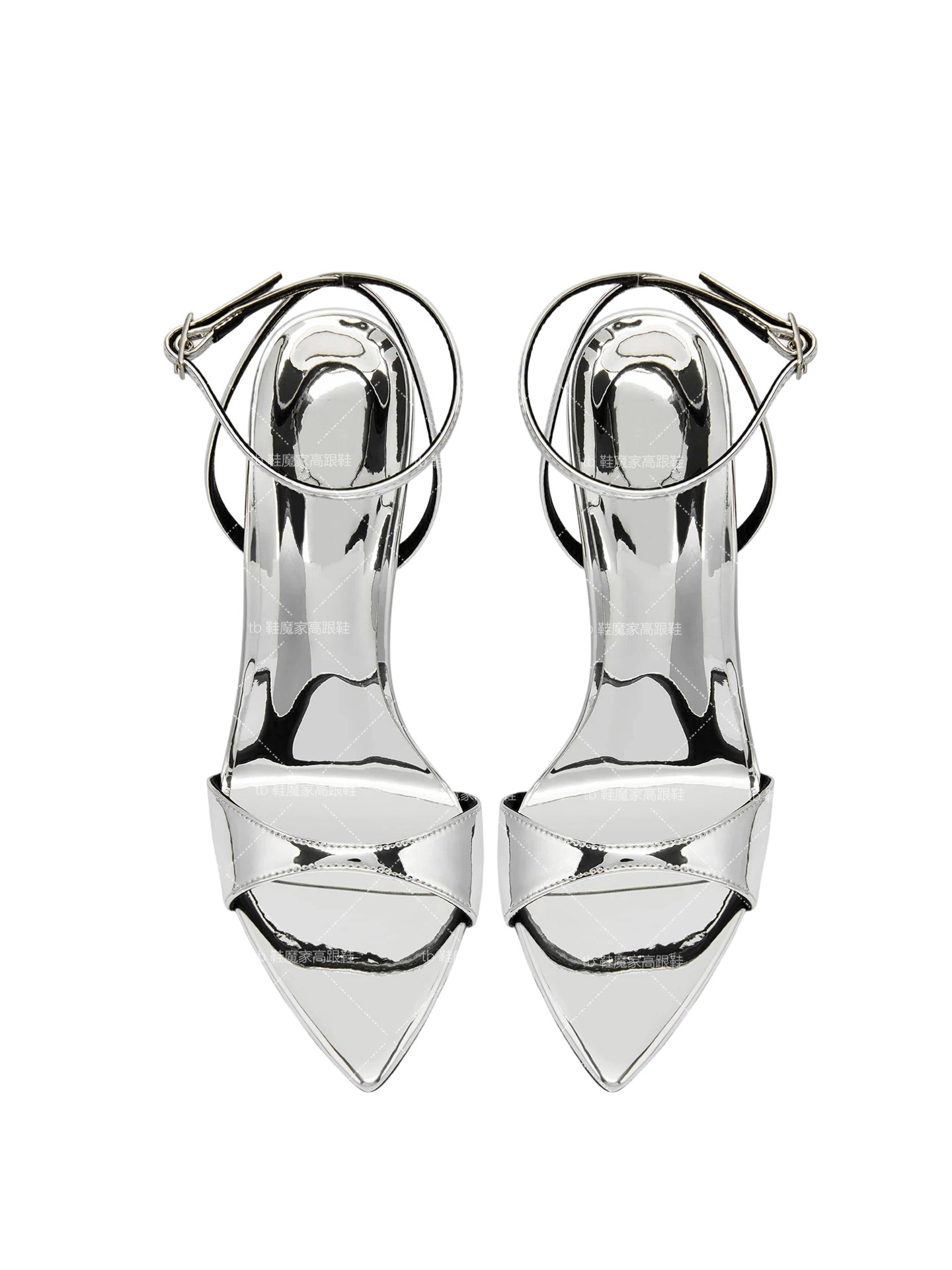 รองเท้าส้นสูงสีเงินสไตล์ยุโรปแ - Wide Fit Heels บทวิจารณ์และราคา