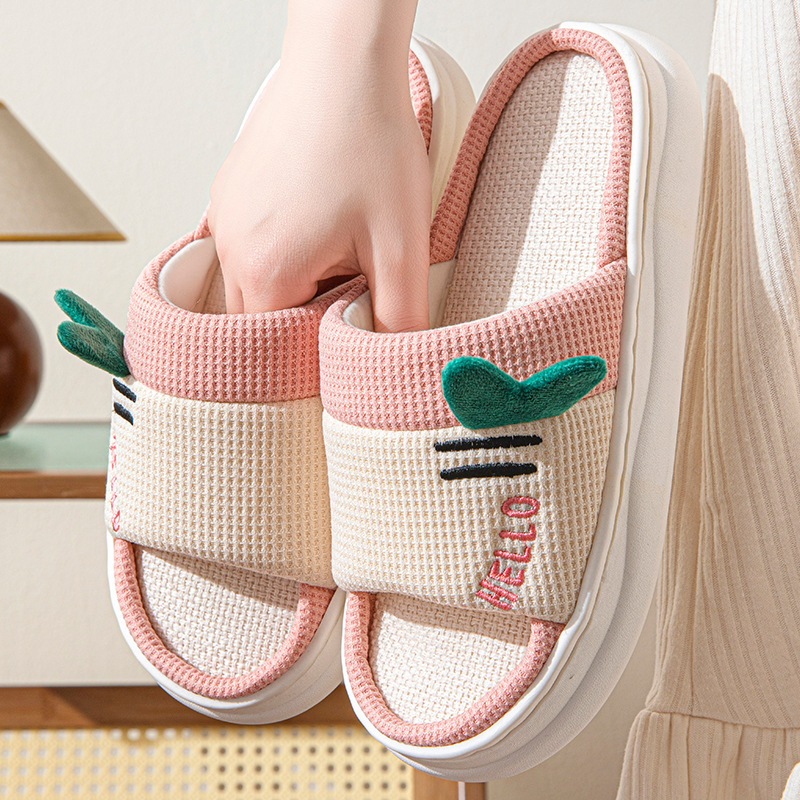 รองเท้าแตะผ้าลินินสไตล์ใหม่สำห - Women'S Shoes Non Slip บทวิจารณ์และราคา