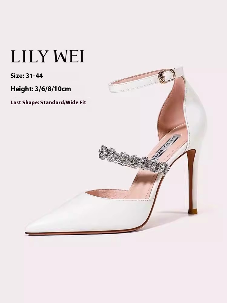 รองเท้าส้นสูงบางรองเท้าแต่งงาน - Wide Fit Heels บทวิจารณ์และราคา