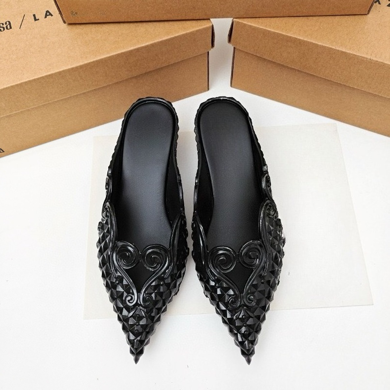 รองเท้าผู้หญิง รองเท้าส้นเตี้ย - Court Heel Pointed บทวิจารณ์และราคา